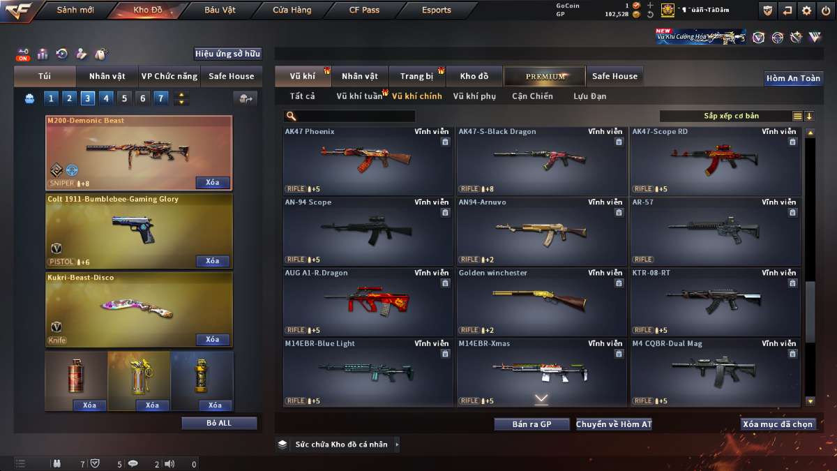 shop acc cf uy tin gia re